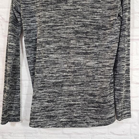 M Hollister Grey Side Zip Cardigan Sweater Jacket Women's Size M Moto Black - Picture 9 of 11